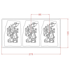 Maya Figürlü Tablet Çikolata Kalıbı No: 801