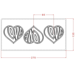 Love Yazılı Çikolata Kalıbı  No: 798
