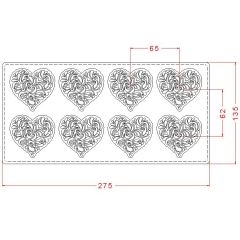 Heart   Chocolate   Mould   No:   797