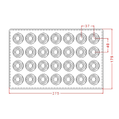 Round   Praline   Chocolate   Mould   No:   789