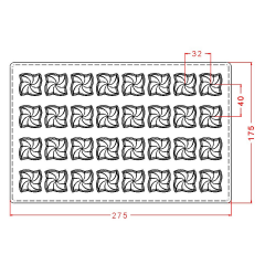 Kare Spesiyal Çikolata Kalıbı No: 774