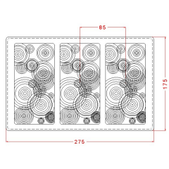 Tablet   With   Water   Waves   Chocolate   Mould   No:   772