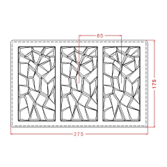 Geometrik Tablet Çikolata Kalıbı No: 766