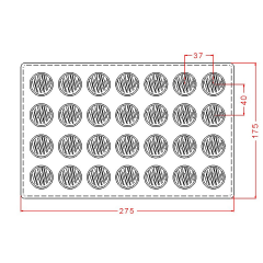 Round   Praline   Chocolate   Mould   No:   762