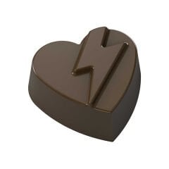 Heart   With   Lightning   Chocolate   Mould   No:   757