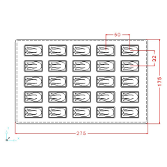 Lale Desenli Spesiyal Çikolata Kalıbı No: 754