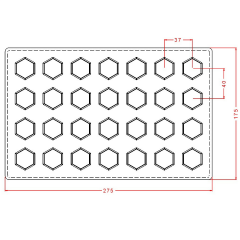 Altıgen Spesiyal Çikolata Kalıbı No: 752