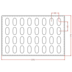 Gianduiotto Çikolata Kalıbı No: 748