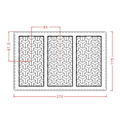 Geometrik Tablet Çikolata Kalıbı No: 744