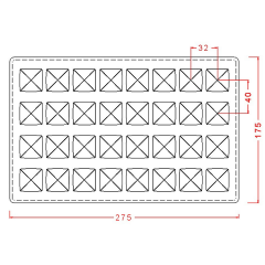 Kare Spesiyal Çikolata Kalıbı No: 737
