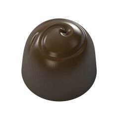 Round   Praline   With   Swirl   Chocolate   Mould   No:   735