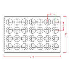 Round   Praline   Chocolate   Mould   No:   734