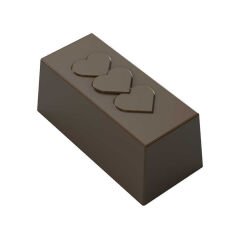 Rectangular   Praline   With   Grooves   Chocolate   Mould   No:   728