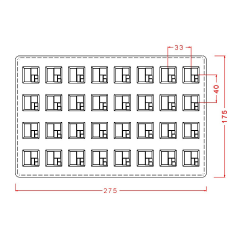 Kare Spesiyal Çikolata Kalıbı No: 726