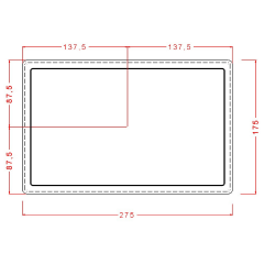 Düz Büyük Tablet Çikolata Kalıbı No: 723