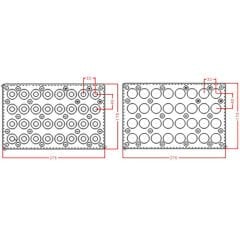 Sphere Double Magnetic Chocolate Mould No: 1116