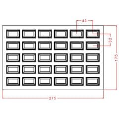 Neapolitan Chocolate Mould No: 1119