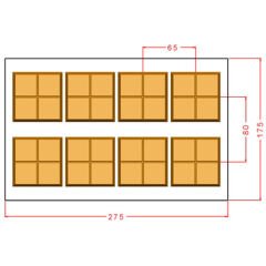 60 g Tablet Dubai Chocolate Mould No: 1120