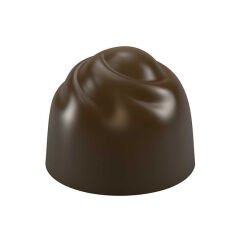 Round   Praline   With   Swirl   Top   Chocolate   Mould   No:   714
