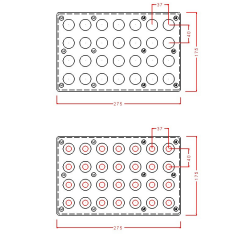 Mushroom   Chocolate   Mould   –   Open   Top   Double   Magnetic   (1.02″)   No:   712
