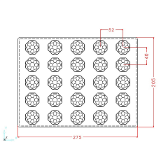 Crystal   Praline   Chocolate   Mould   No:   709
