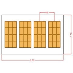 34 g. Tablet Chocolate Mould No: 1123
