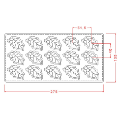 Leaf   Chocolate   Mould   No:   704