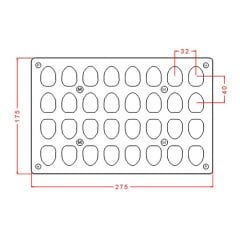 Blackberry Chocolate Mould No: 938