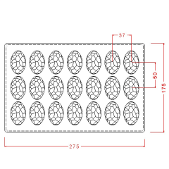 Cracked   Egg   Chocolate   Mould   No:   700