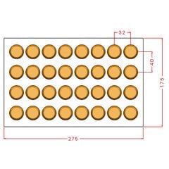 Round Praline Chocolate Mould No: 1126