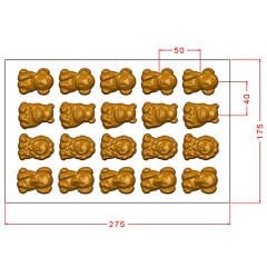 Assorted Safari Animals Chocolate Mould No: 1129