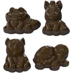 Assorted Safari Animals Chocolate Mould No: 1130