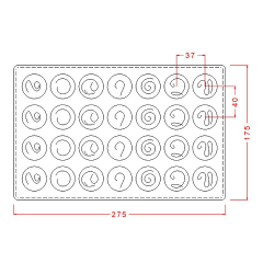 Assorted   Round   Pralines   Chocolate   Mould   No:   694
