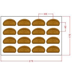 Orange Slice Chocolate Mould No: 1131