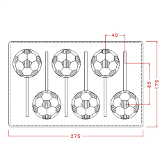 Futbol Topu Lolipop Çikolata Kalıbı No: 690
