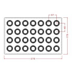Praline   Chocolate   Mould   –   PB   Cup   (12g)   No:   689