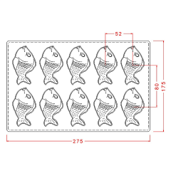 Fish   Chocolate   Mould   No:   687