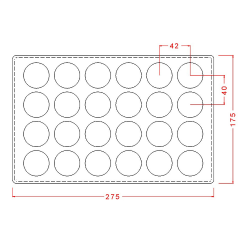 Plain   Disc   Chocolate   Mould   No:   685