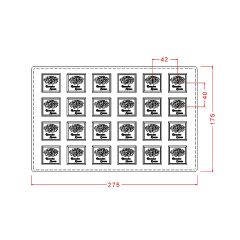 Ramadan   Square   Chocolate   Mould   No:   679