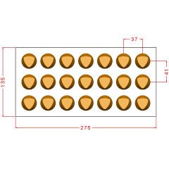 Round Praline Chocolate Mould No: 1067