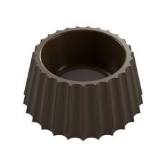 Fluted   Cup   With   Indent   Chocolate   Mould   No:   664