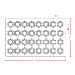 Hexagon   Praline   Chocolate   Mould   No:   661