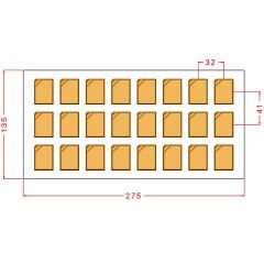 Rectangular Praline Chocolate Mould No: 1072