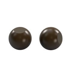 Sphere   Mould   –   Smooth   Open   Top   Double   Magnetic   Chocolate   Mould   (.89″)   No:   659