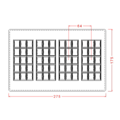 15 Tepeli Tablet Çikolata Kalıbı No: 656