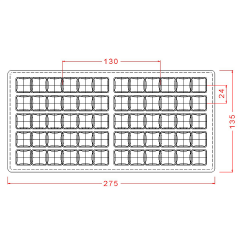 6 Tepeli Bar Çikolata Kalıbı No: 655