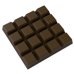 16 Gözlü Kare Tablet Çikolata Kalıbı No: 1134