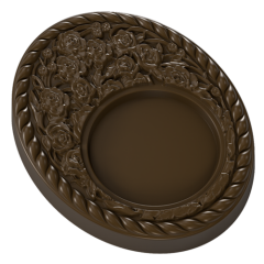 Rose Motif Frame Chocolate Mould No: 1135