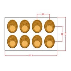 Rose Motif Frame Chocolate Mould No: 1135