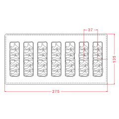 Enrobed   Bar   Chocolate   Mould   No:   651